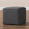 Baxton Studio Corinne Modern Dark Grey Upholstered Ottoman 143-8146 - alternate 4
